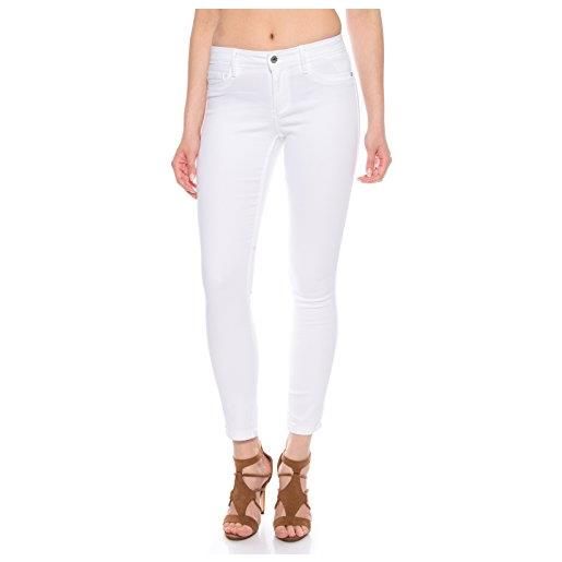 Only onlultimate king reg jeans cry1703 noos skinny, bianco (white), w36/l30 (taglia produttore: small) donna