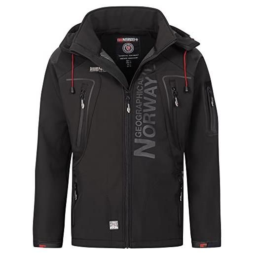 Geographical Norway - giacca softshell da uomo tambour, black/black, l