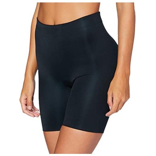 Spanx suit your fancy booty booster mid-thigh, pantaloncini modellanti con bottom booster donna, nero (very black), xs