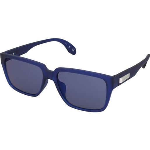Adidas or0013-f 91x | occhiali da sole sportivi | plastica | rettangolari | blu | adrialenti