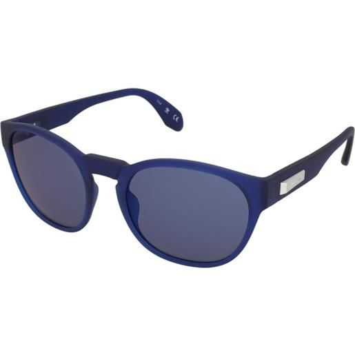 Adidas or0014 91x | occhiali da sole sportivi | unisex | plastica | tondi | blu | adrialenti