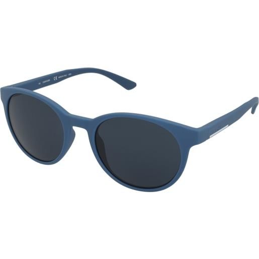 Calvin Klein ck20543s 422 | occhiali da sole graduati o non graduati | prova online | unisex | plastica | tondi | blu | adrialenti