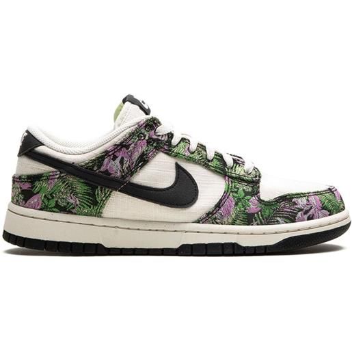 Nike sneakers dunk floral tapestry - bianco