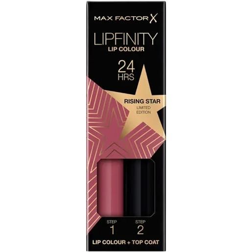 Max factor set labbra lipfinity lip colour numero 84 rising star