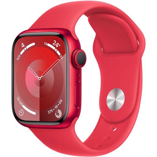Apple series 9 gps sport 41 mm watch rosso m-l