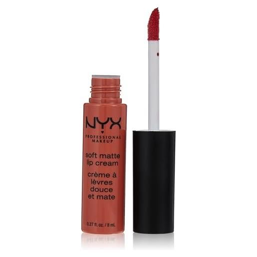 Nyx professional makeup soft matte lip cream, finish matte e cremoso, colore extra-pigmentato, long lasting, tonalità: cannes