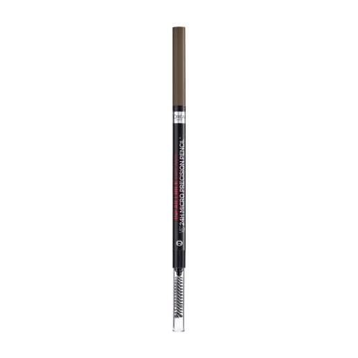 L'Oréal Paris Make Up matita automatica sopracciglia brow artist le skinny, punta sottile da 1.5 mm, tratto preciso, 109 ebony, confezione da 1