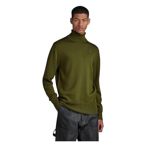 G-STAR RAW premium core turtle knitted sweater donna , nero (dk black d21933-b692-6484), m