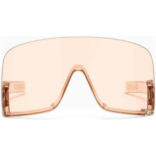 GUCCI occhiali da sole rosa a mascherina