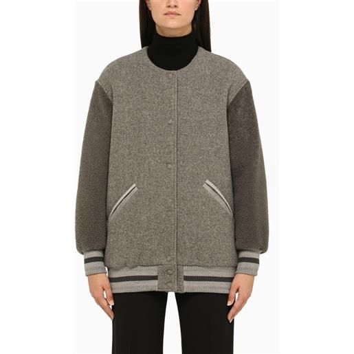 Givenchy bomber grigio in lana