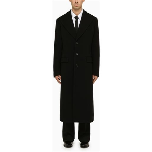 Dolce&Gabbana cappotto sartoriale nero in lana