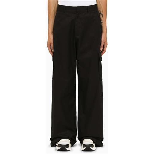 Off-White™ pantalone cargo nero in cotone