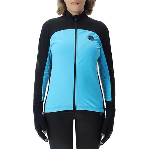 Uyn cross country skiing coreshell full zip sweatshirt blu, nero xs donna