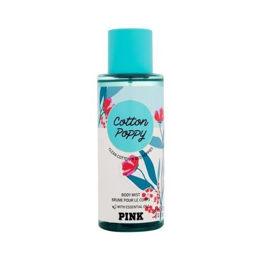 Victoria´s Secret pink cotton poppy 250 ml spray per il corpo per donna