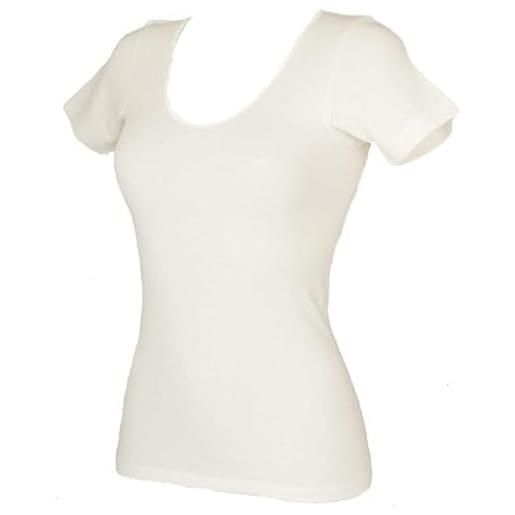 Ragno offerta 3 pezzi magliette mezza manica lana e seta 74027