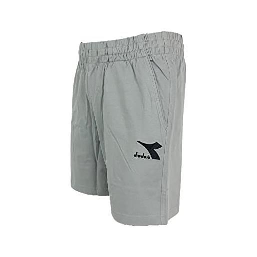 Diadora bermuda-pantaloncini sportivi in jersey 100% cotone art. 178178 (l, 80013 nero)