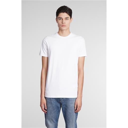 Emporio armani t-shirt in viscosa bianca