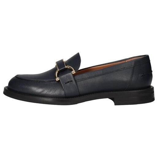 Frau - Mocassino da donna in pelle - Art. 42P7 Blu - Manzara shop