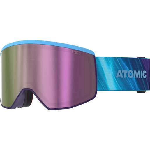 ATOMIC redster 2-3 hd all blu purple + 1 lente maschera sci