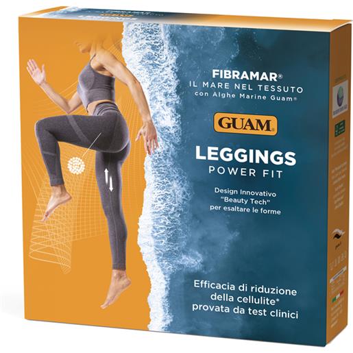 Guam leggings power fit in fibramar anticellulite colore grigio taglia xs/s