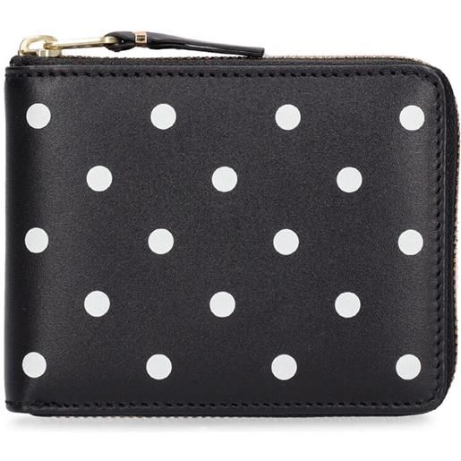 COMME DES GARÇONS WALLET portafoglio in pelle a pois