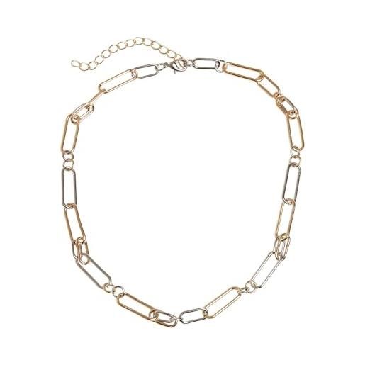 Urban Classics collana unisex color mix necklace oro/argento, taglia unica
