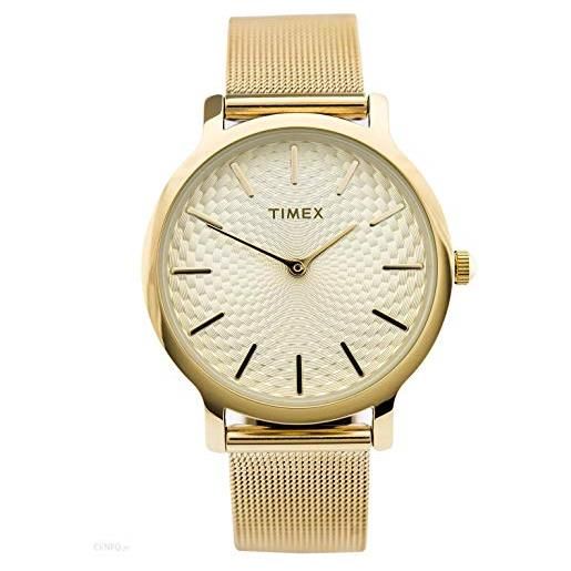 Timex orologio analogico-digitale quarzo donna con cinturino in acciaio inox tw2r36100