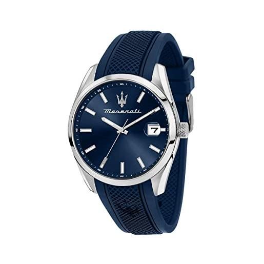 Maserati attrazione orologio uomo, tempo e data, al quarzo - r8851151005