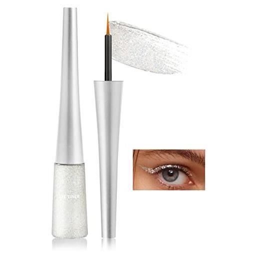 Boobeen colorful glitter eyeliner liquid shimmer eyeliner waterproof metallic eyeliner smudge-proof suitable for women, 1 pcs (09#)