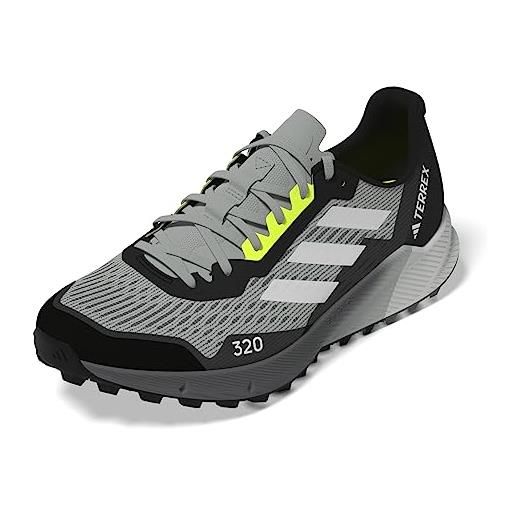 adidas terrex agravic flow 2, shoes-low (non football) uomo, wonder silver/crystal white/lucid lemon, 39 1/3 eu