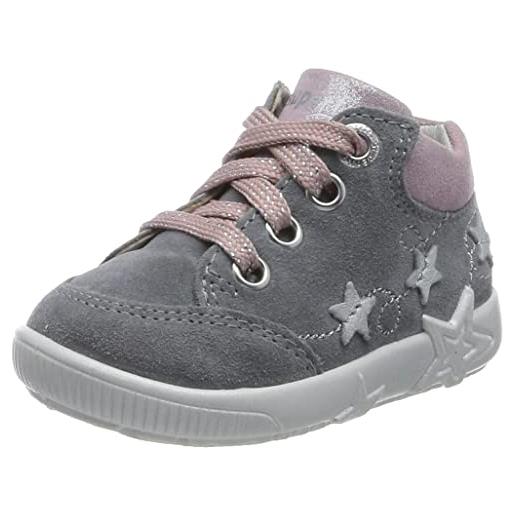 Superfit starlight, scarpe primi passi bambina, grigio chiaro rosa 2500, 20 eu