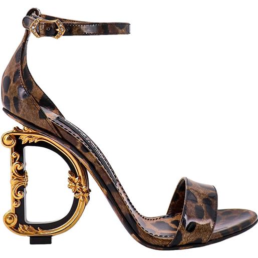 Dolce&Gabbana sandali con tacco dg barocco