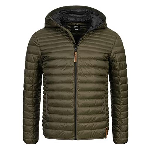 Indicode uomini bowers quilted jacket | giacca trapuntata dall'aspetto piumino golden yellow xl