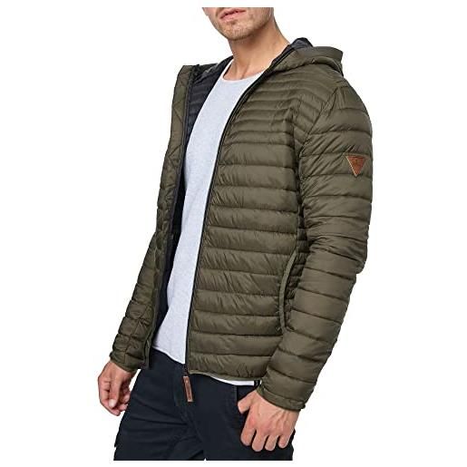 Indicode uomini bowers quilted jacket | giacca trapuntata dall'aspetto piumino army 3xl