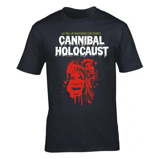 GAHO inspired by ruggero deodato cannibal holocaust cult movie t-shirt black xxl