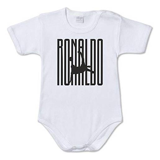 BrolloGroup body neonato ronaldo abbigliamento prima infanzia ps 28180-20 (3 mesi, bianco)