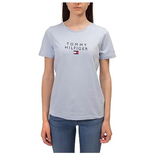 Tommy Hilfiger - t-shirt donna basic con ricamo logo - taglia m
