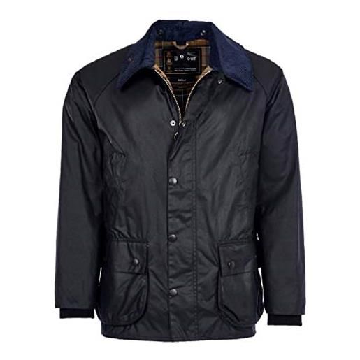 Barbour mwx0018-ny91 bedale wax jacket classic giacca uomo impermeabile blu navy regular fit (50, blu navy)