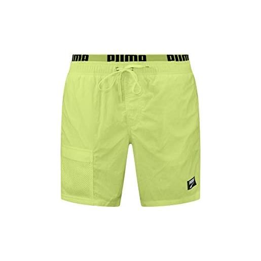 PUMA shorts, pantaloncini uomo, giallo (fast yellow 757), xl