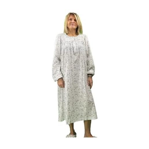 Linclalor camicia da notte in puro cotone art. 74469-62, bianco