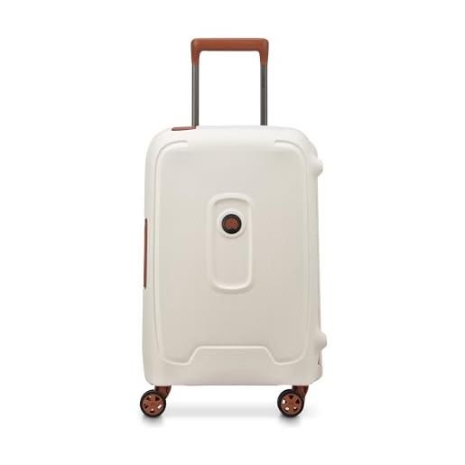 DELSEY PARIS, moncey, valise, cabine rigide matière recyclée et recyclable, 55x35x25 cm, 38 litres, s, angora