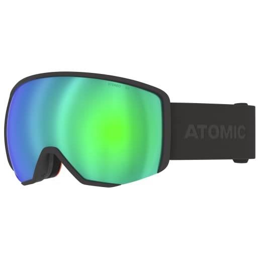 Atomic revent l hd occhiali da sci - arancione - occhiali da sci con colori contrastanti - occhiali da snowboard a specchio di alta qualità - occhiali con montatura live fit - occhiali da sci con