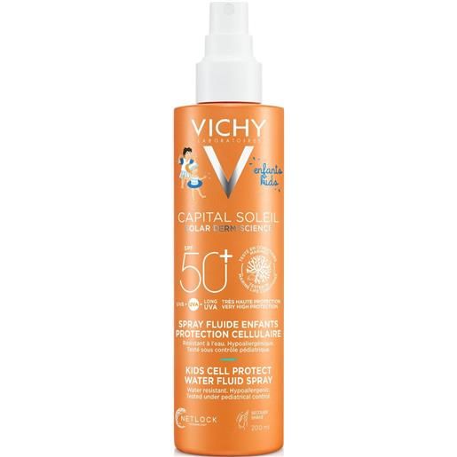 Vichy capital soleil solare spray dolce bambini texture ultra-leggera spf 50+ 200 ml