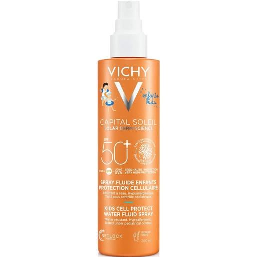 Vichy capital soleil solare spray dolce bambini texture ultra-leggera spf 50+ 200 ml Vichy
