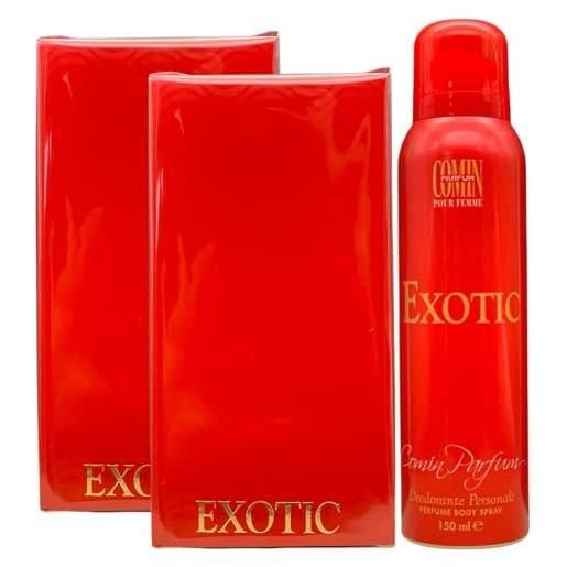 Dc Casa set exotic: nebulizzatore unisex da 100 ml eau de parfum + deodorante spray 150 ml
