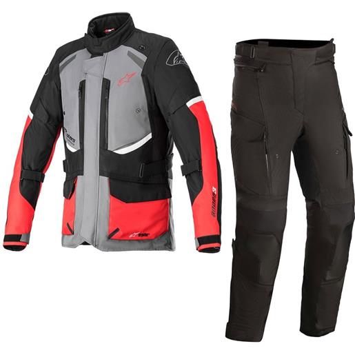 ALPINESTARS - giacca + pantaloni ALPINESTARS - giacca + pantaloni pack andes v3 drystar dark gray / nero / bright rosso