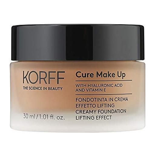 Korff fondotinta crema effetto lifting glow, formula anti-età idratante e illuminante con acido ialuronico 06, 30ml