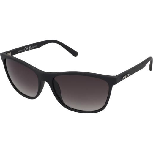 Alpina jaida black matt | occhiali da sole sportivi | unisex | plastica | rettangolari | nero | adrialenti