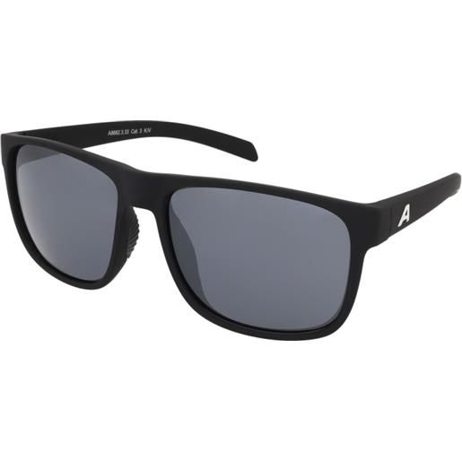 Alpina nacan iii black matt | occhiali da sole sportivi | unisex | plastica | quadrati | nero | adrialenti