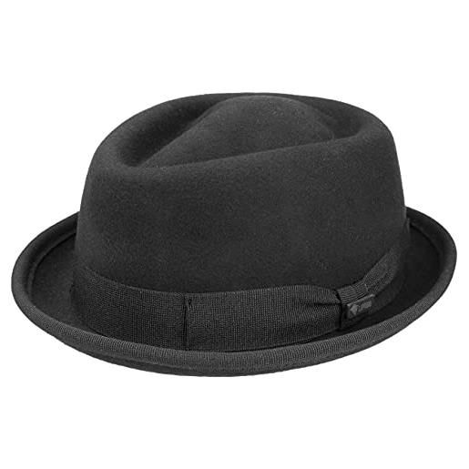 LIPODO gratus pork pie cappello in feltro di lana made in italy donna uomo estate inverno nastro elasticizzato